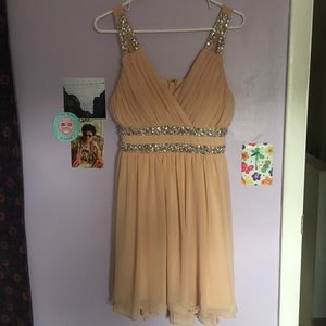 Baby pink formal dress